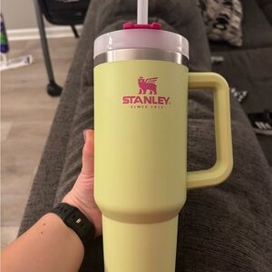 Stanley Green Insulated Water Bottle with Handle